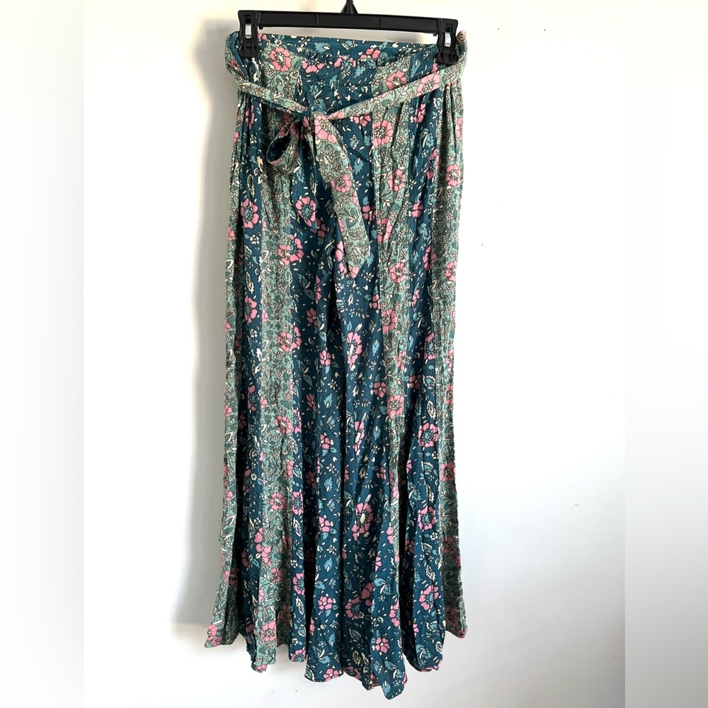 FREE PEOPLE Women’s Bali Sultry Bohemian Flare Pants-Sage Color-Size Small NWT - Picture 4 of 16